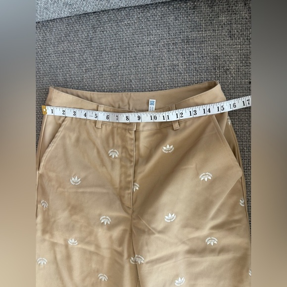 Adidas Beige Logo Chino Pants Size 6 Brand New - Picture 7 of 15